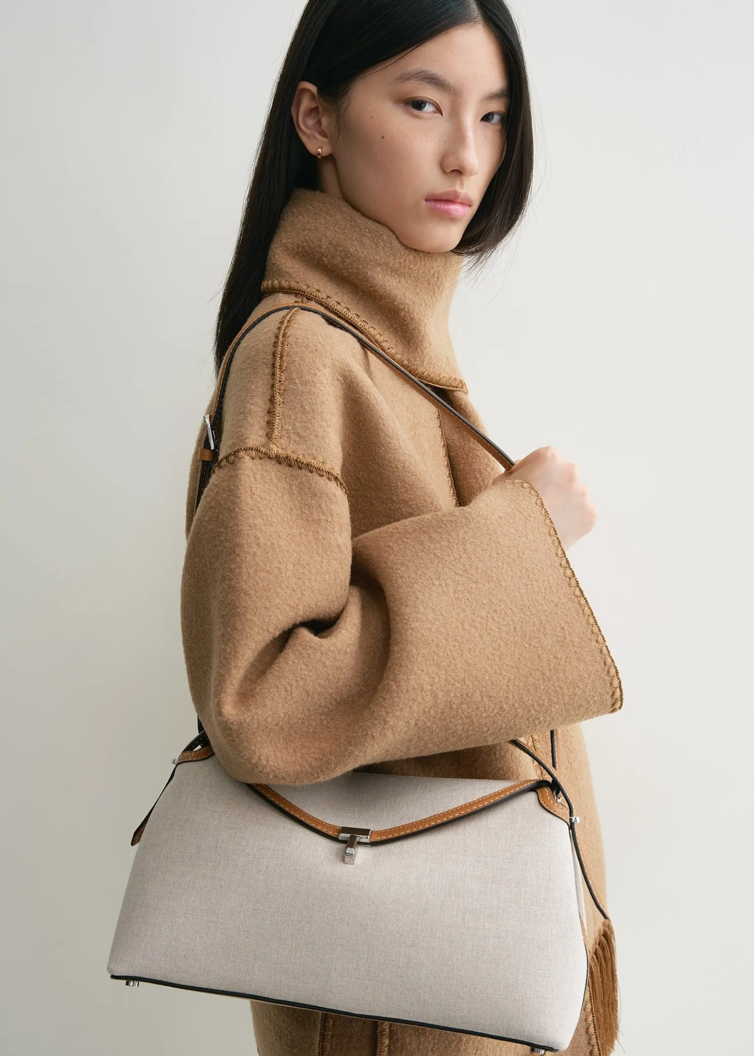 T-Lock canvas top handle ecru/tan