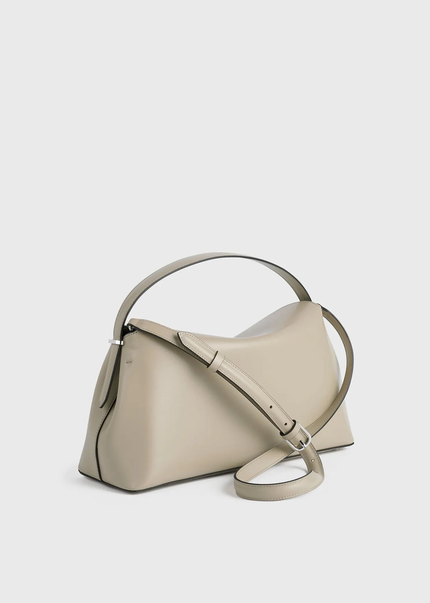 T-Lock leather top handle fawn