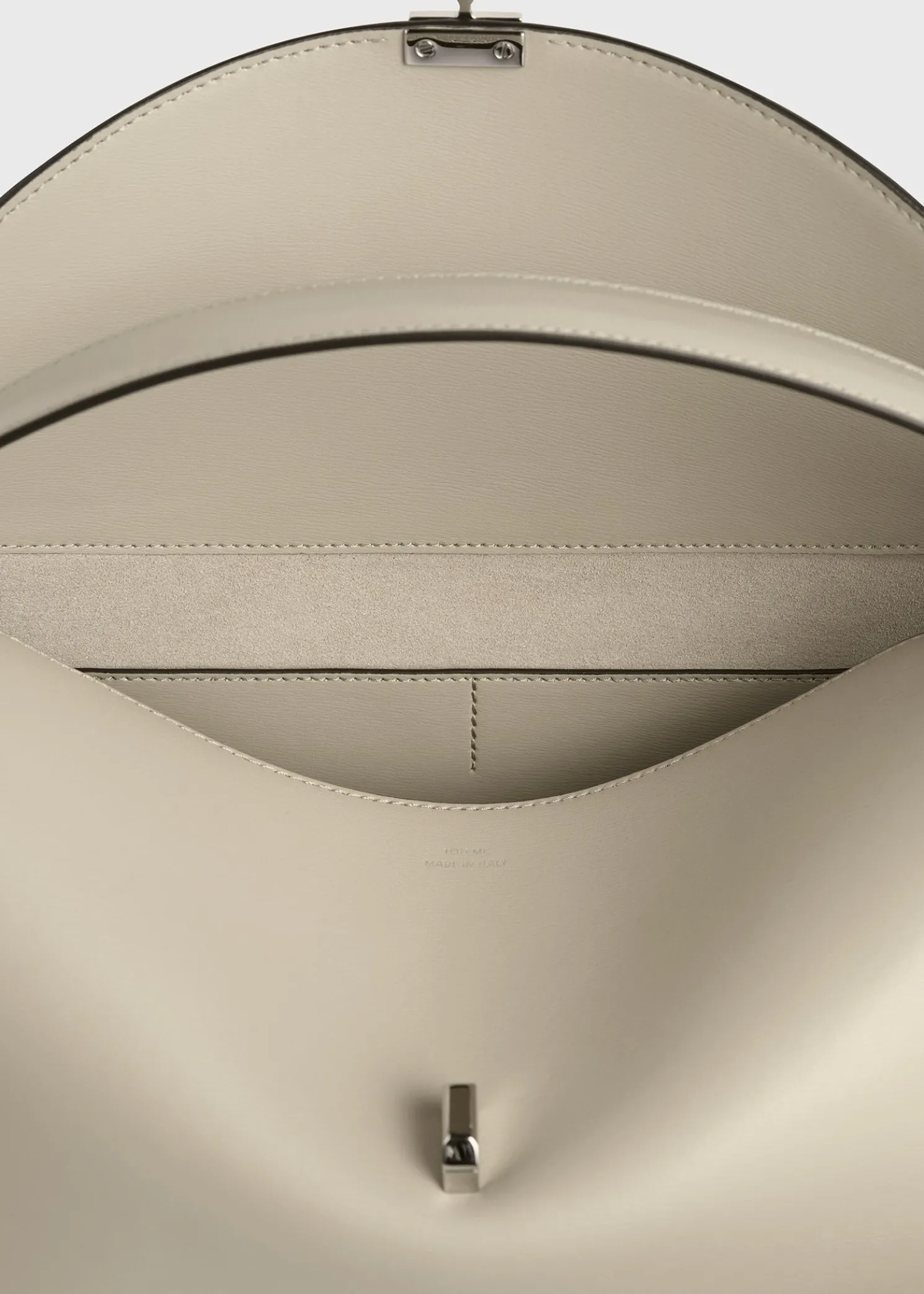 T-Lock leather top handle fawn