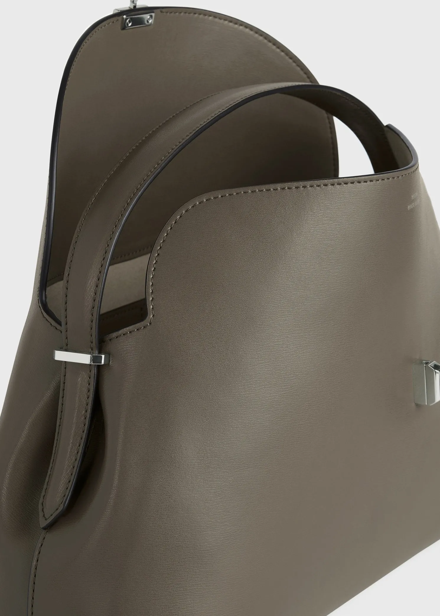 T-Lock leather top handle ash