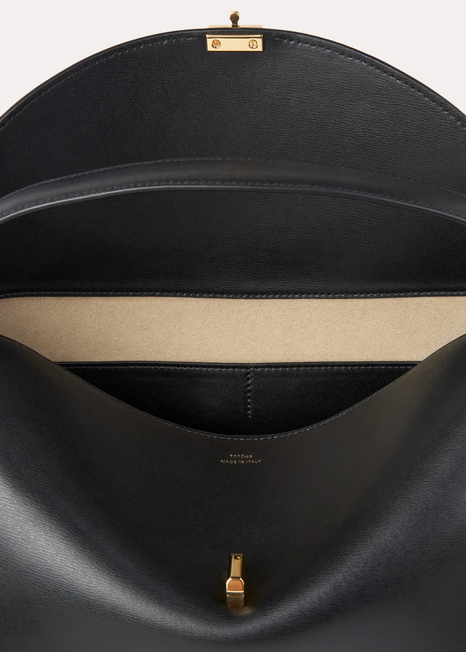 T-Lock leather top handle black