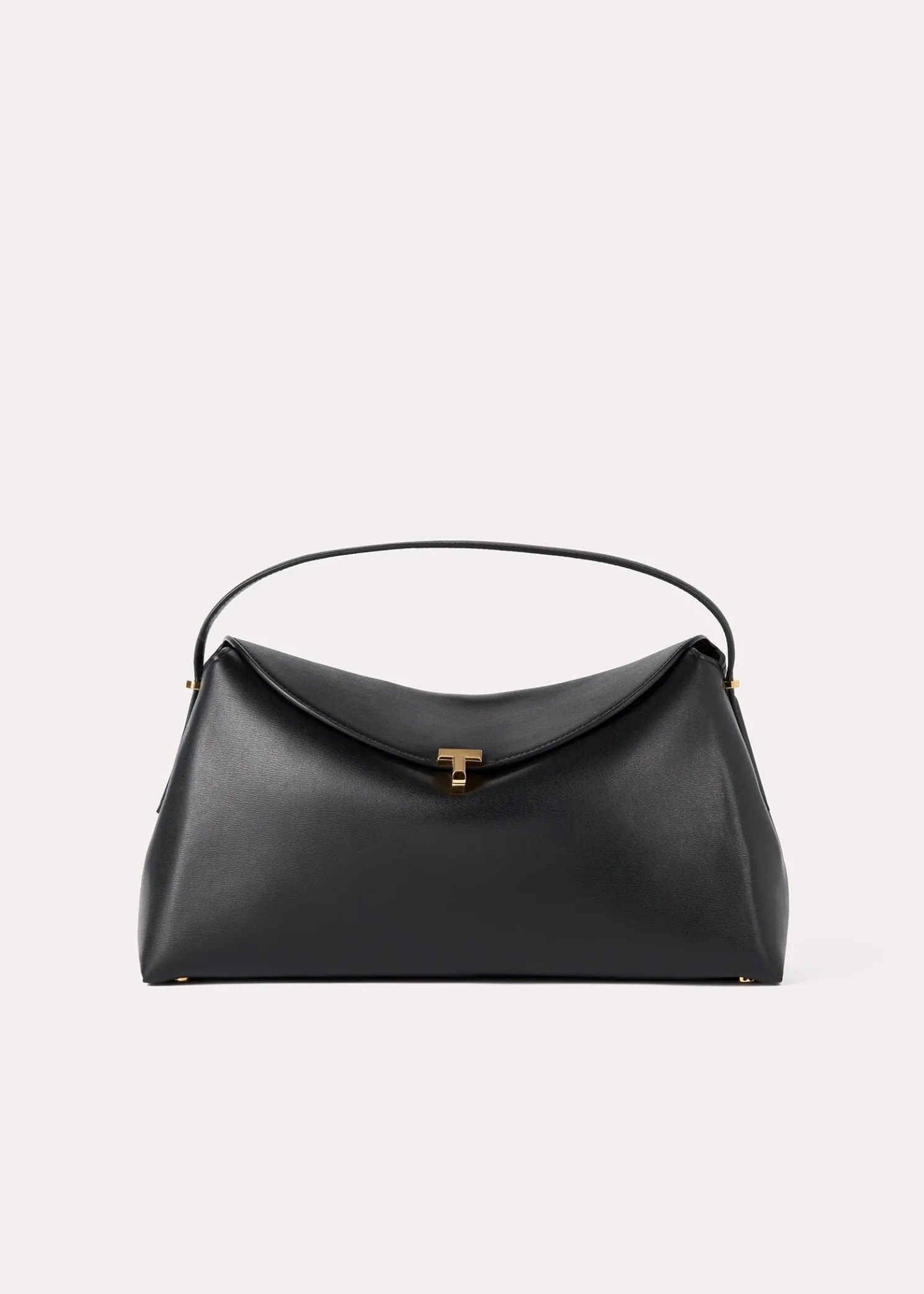 T-Lock leather top handle black
