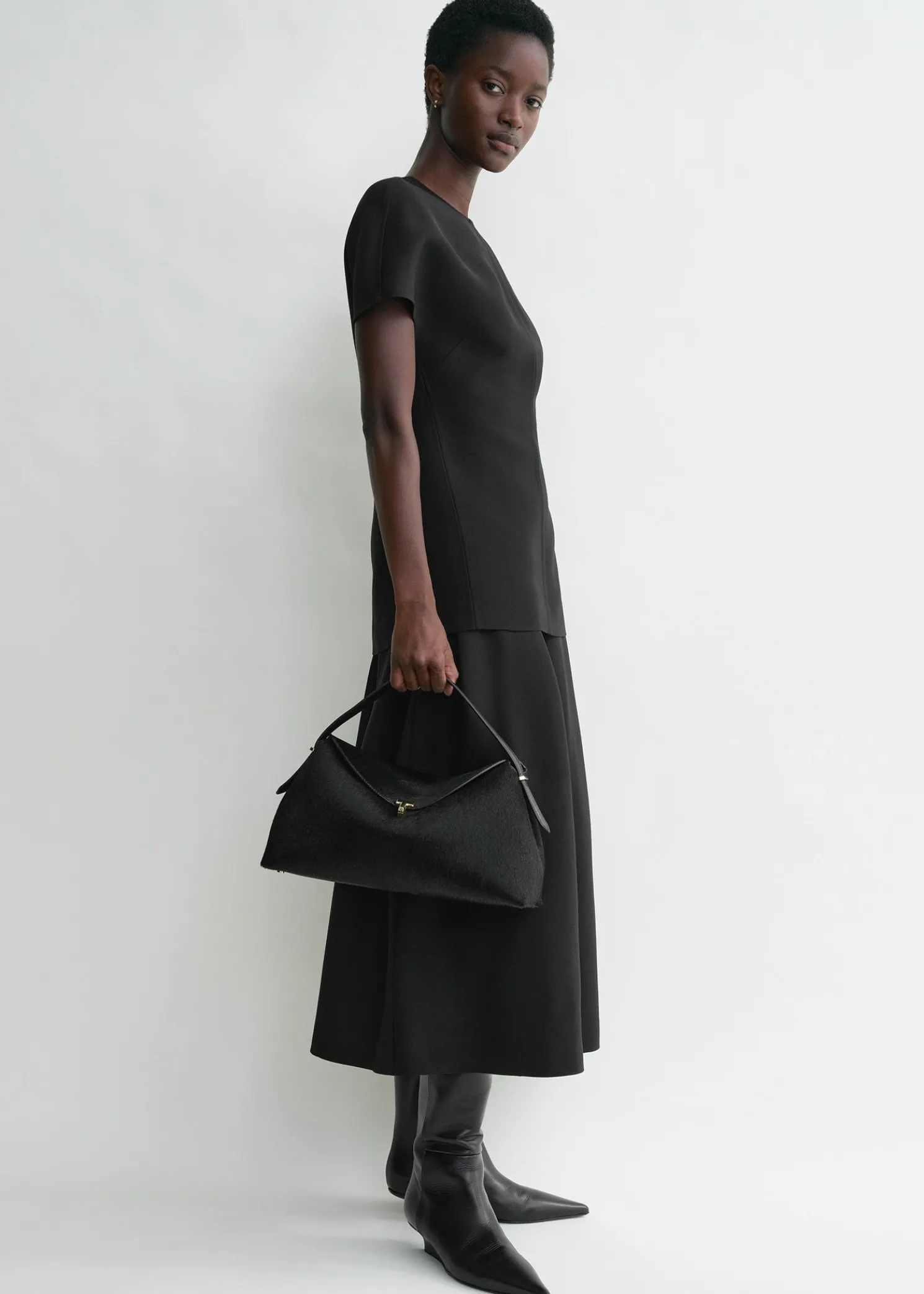 T-Lock pony hair top handle black