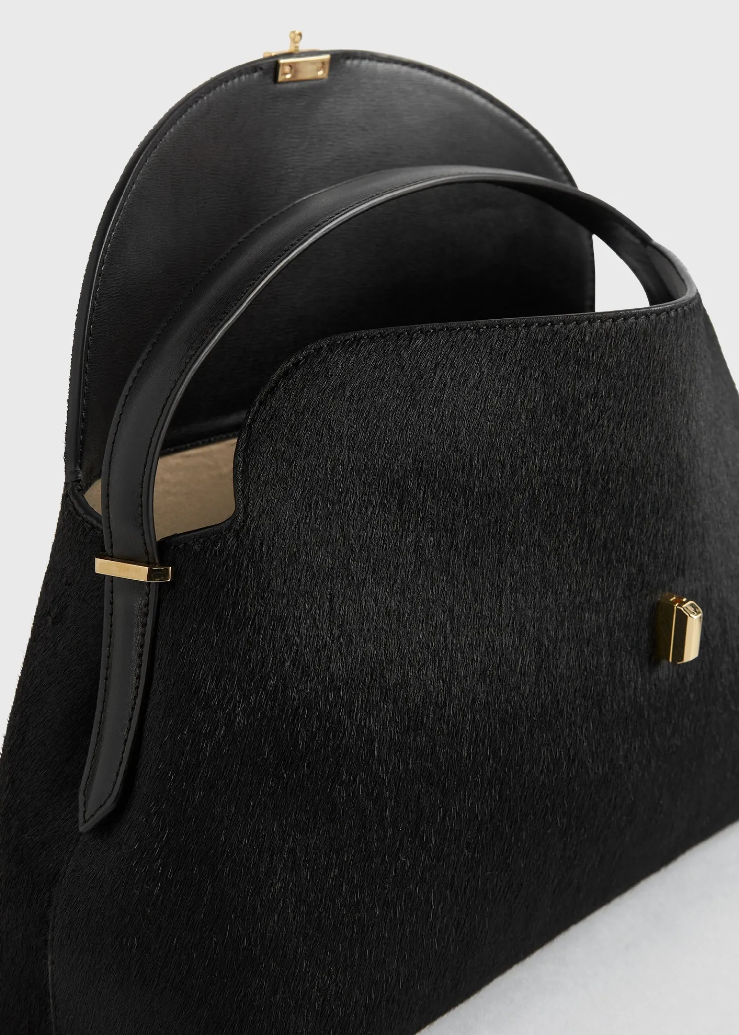 T-Lock pony hair top handle black