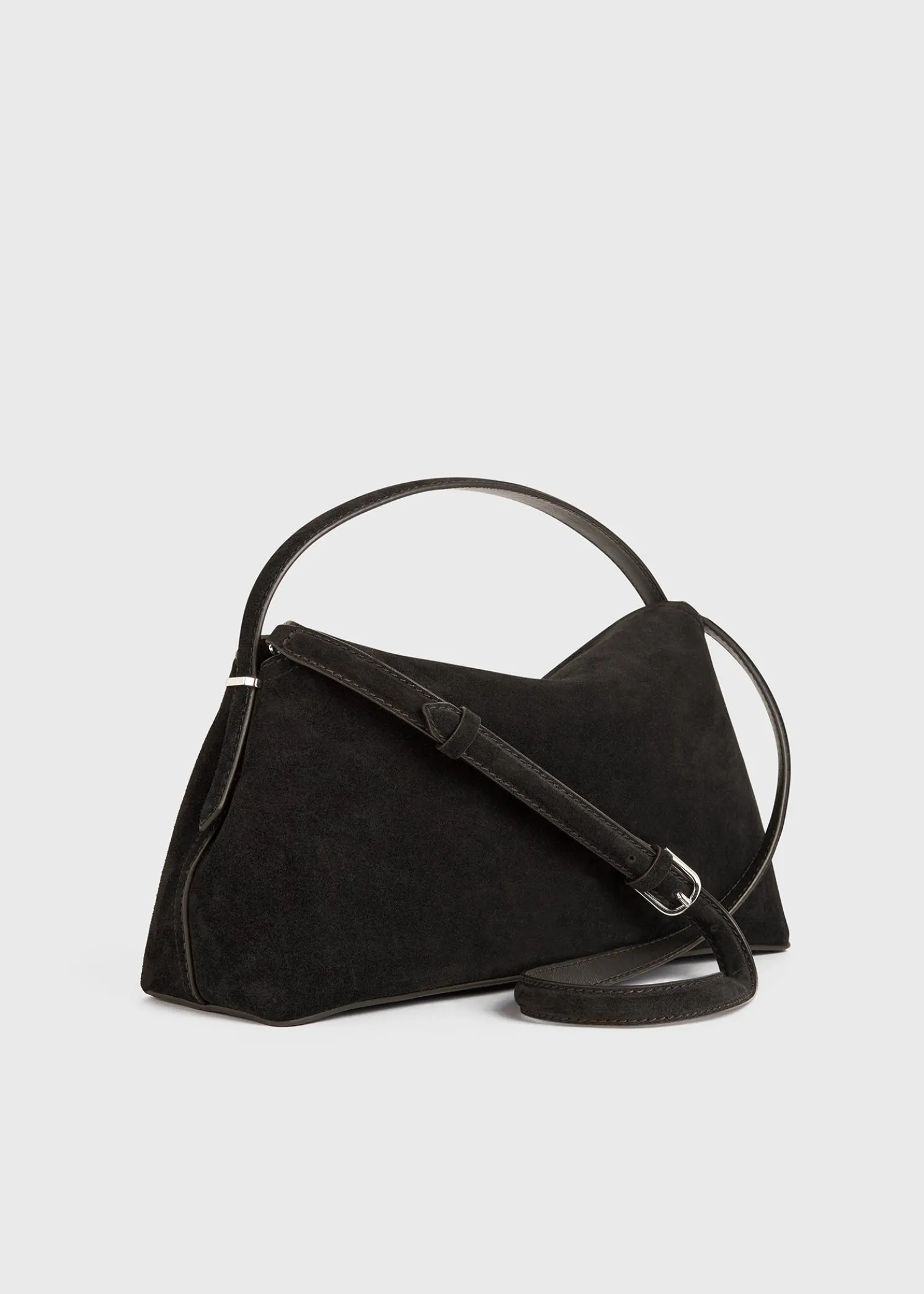 T-Lock suede top handle espresso