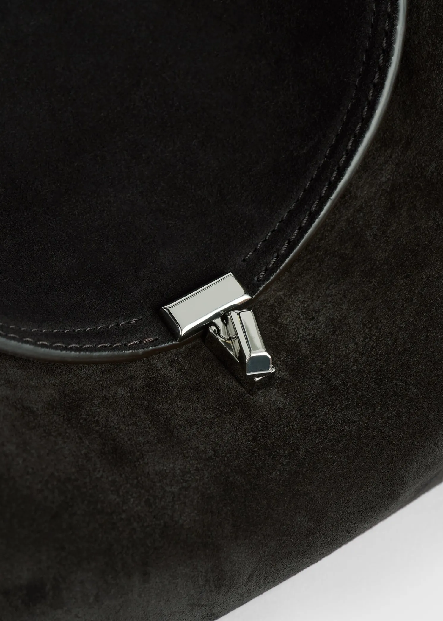 T-Lock suede top handle espresso