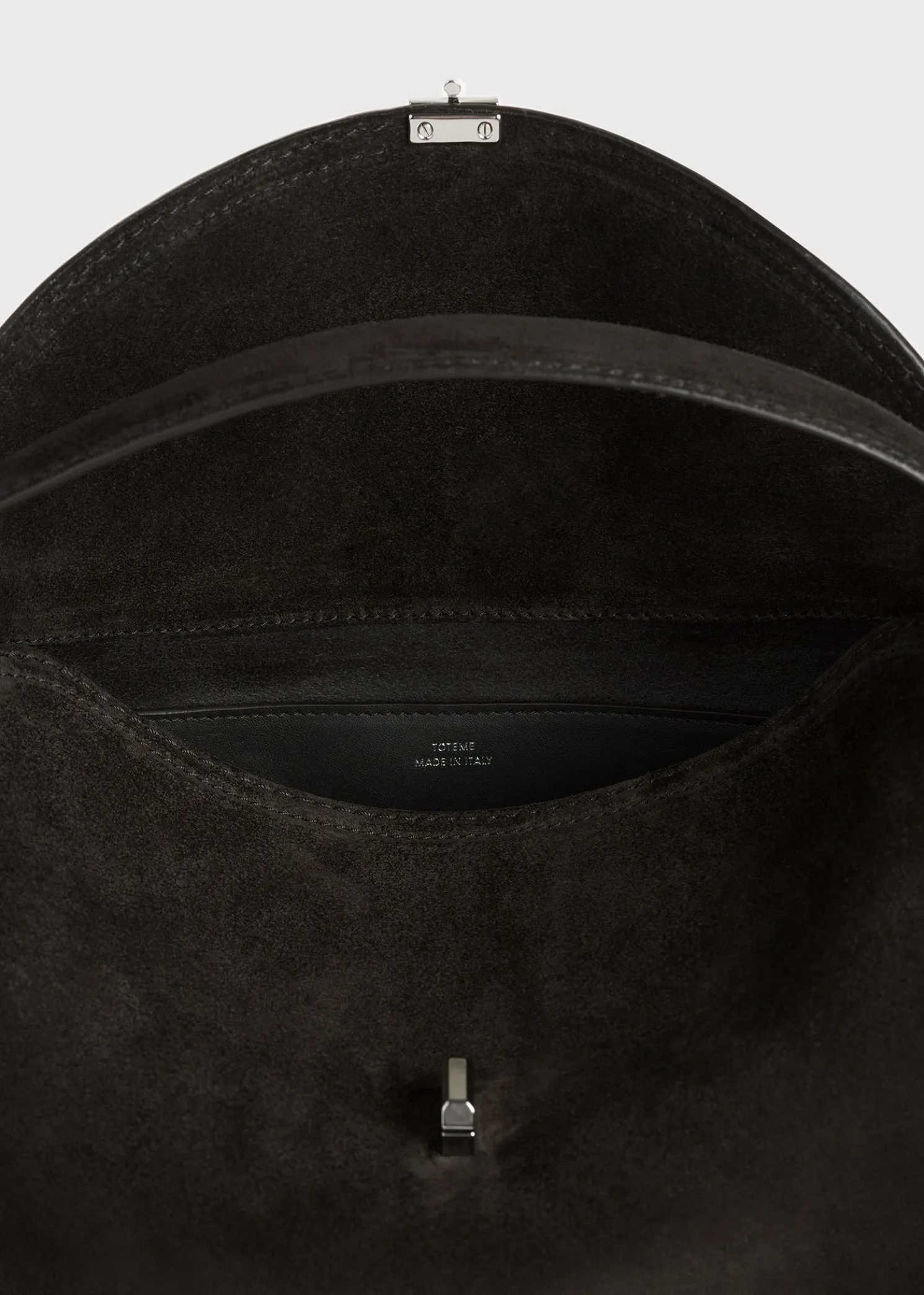 T-Lock suede top handle espresso