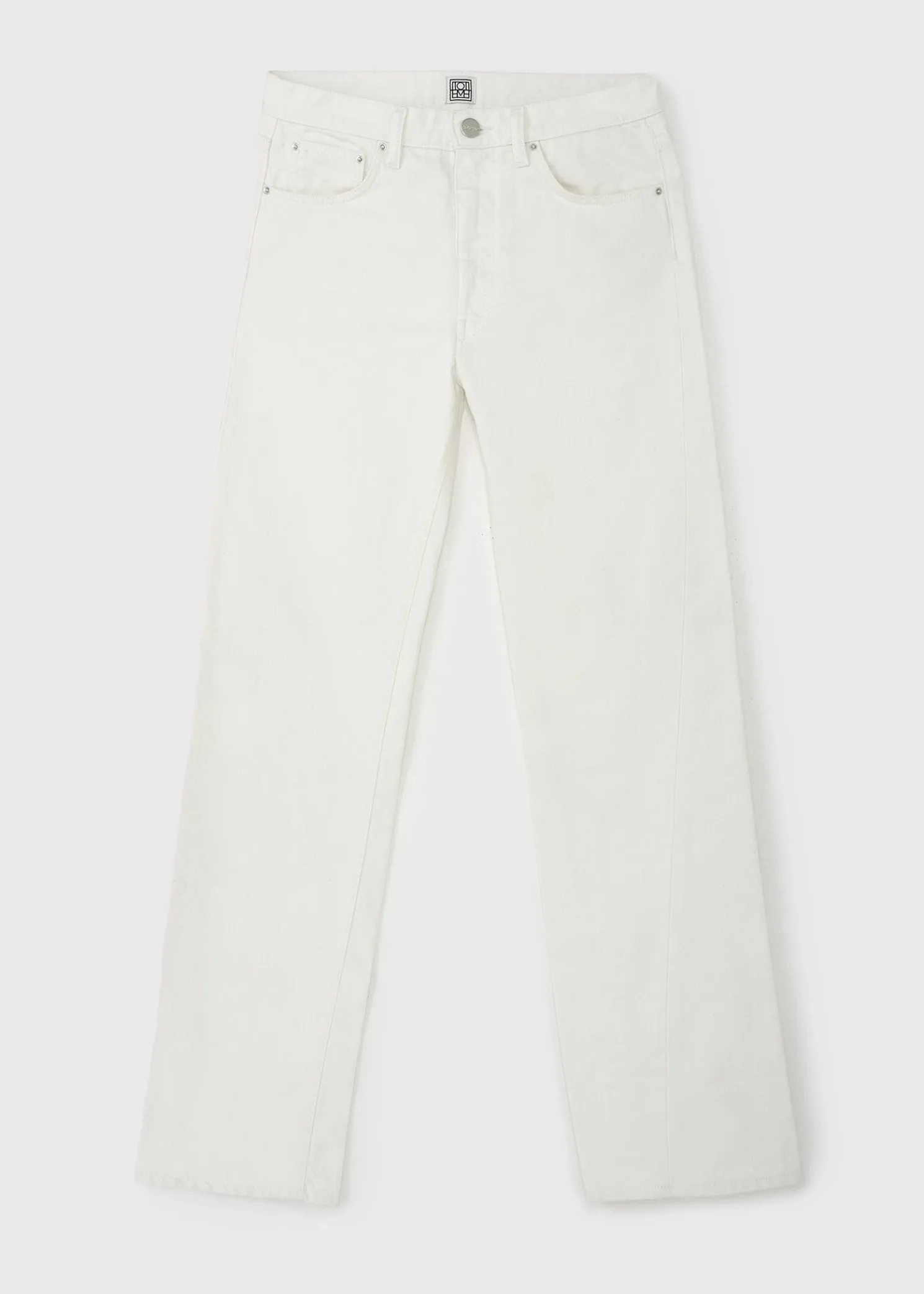 Twisted seam denim off-white