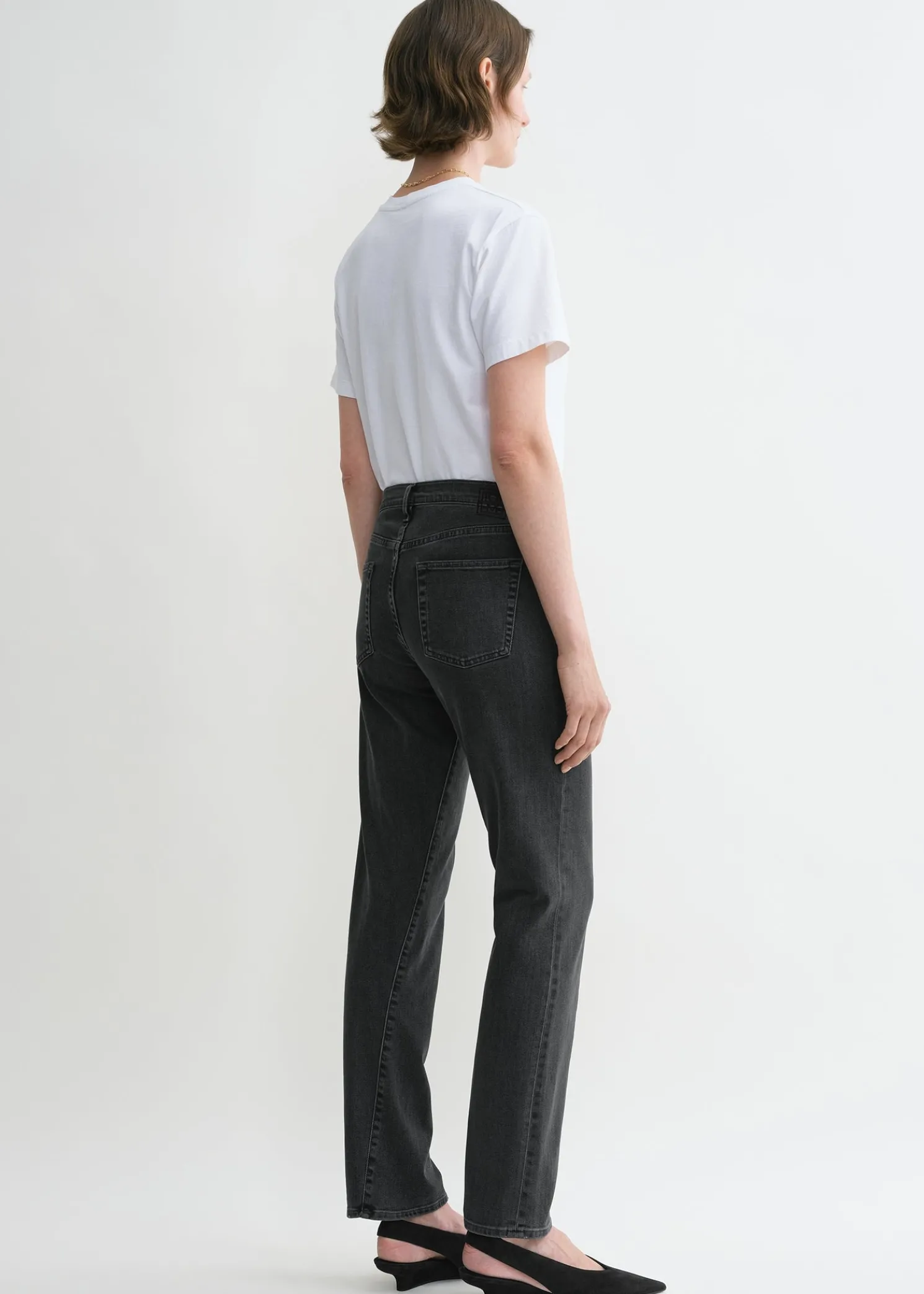 Twisted seam denim grey