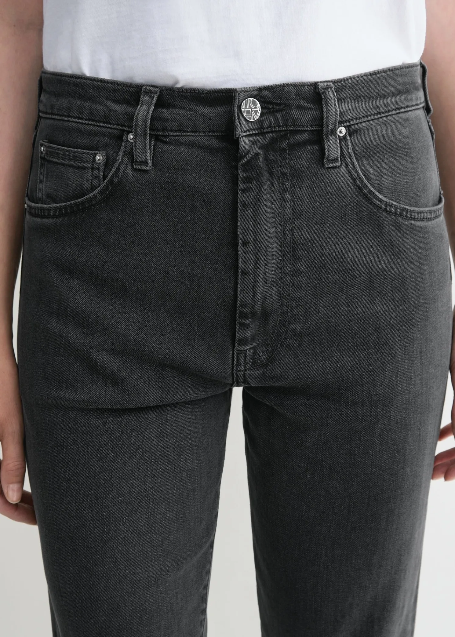 Twisted seam denim grey