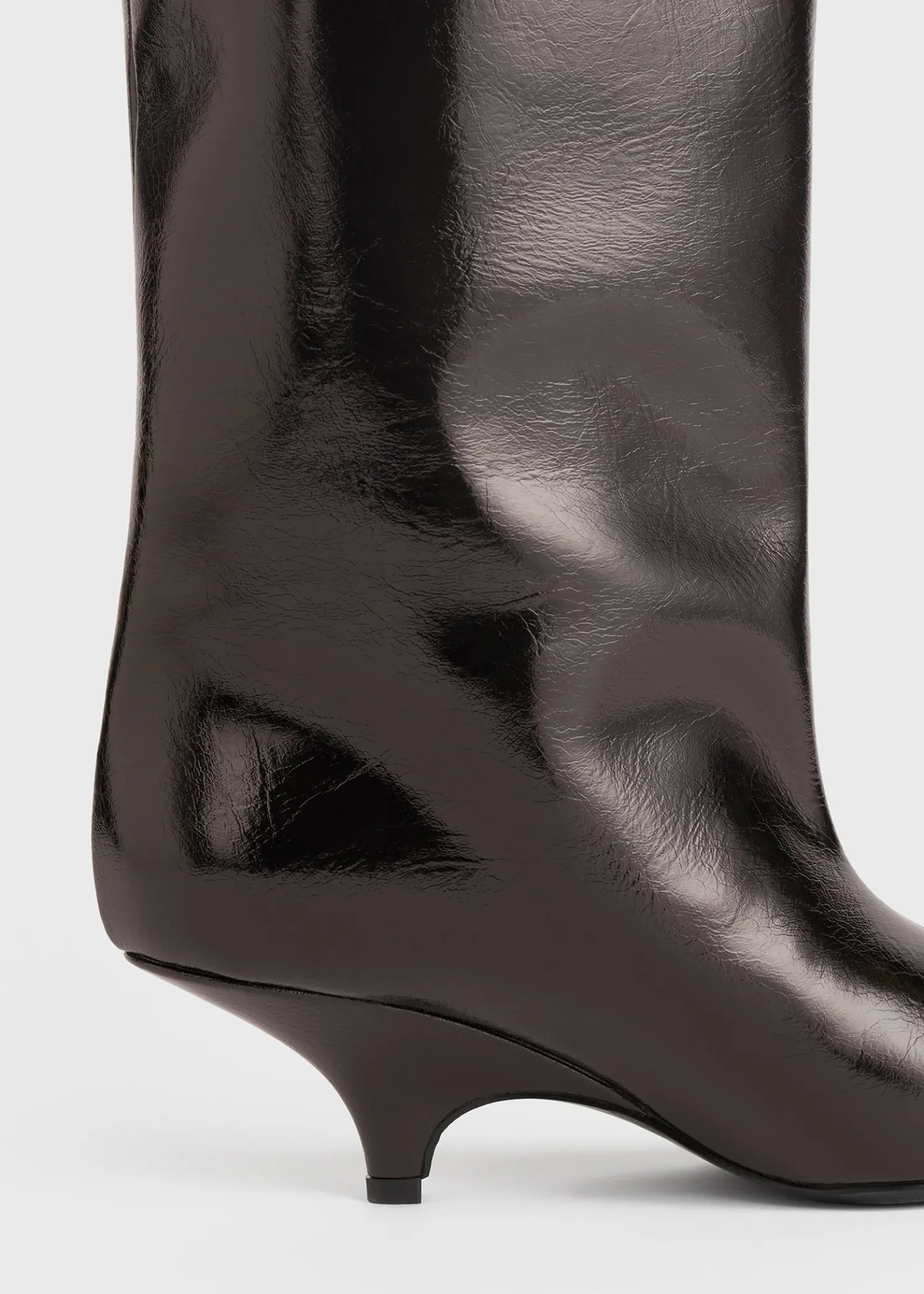 Wedge-heel Nappa boots bark