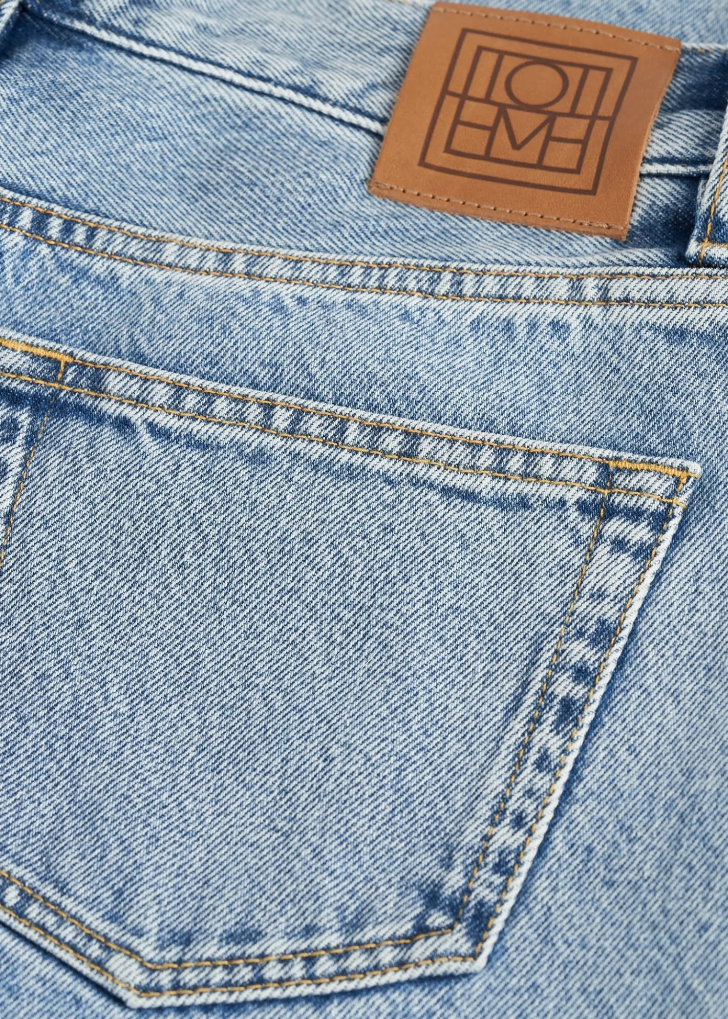 Wide leg denim cool blue