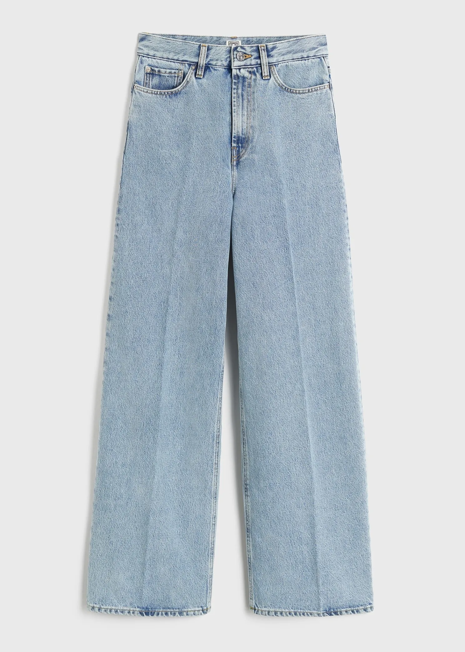Wide leg denim cool blue
